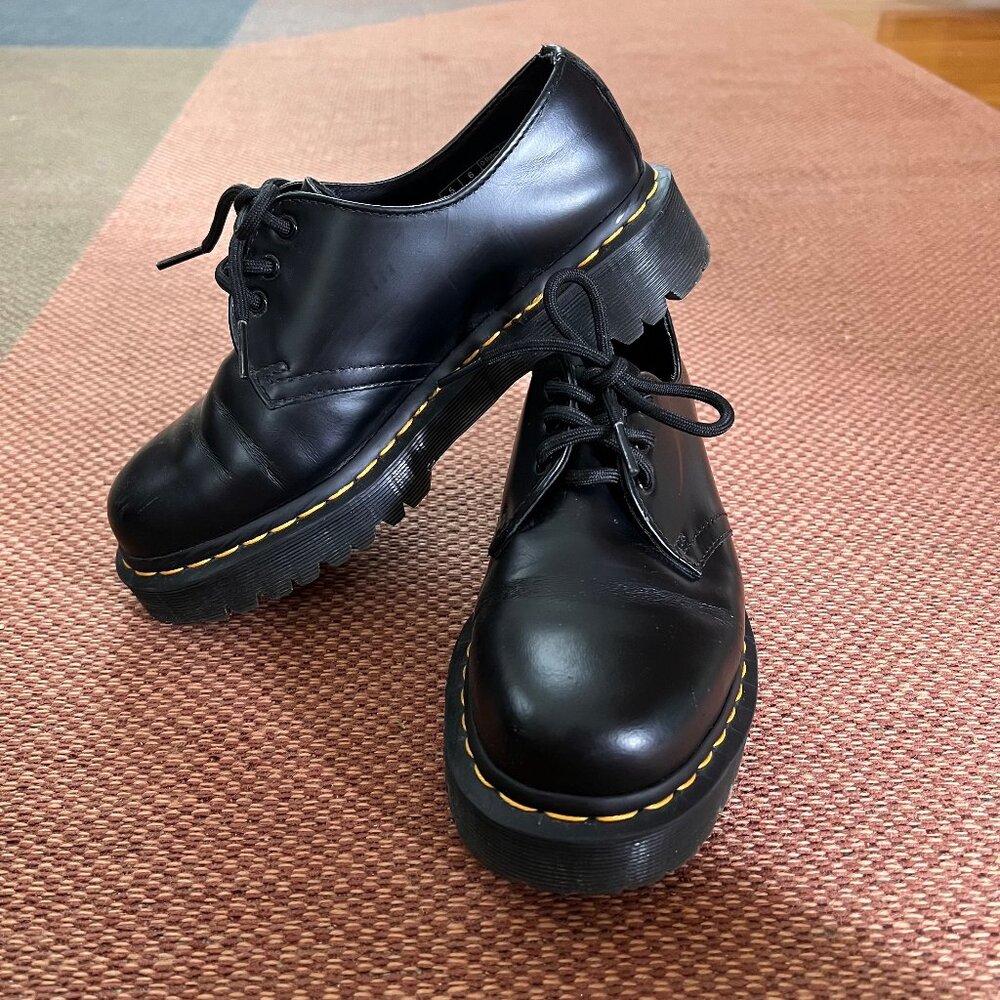 Dr. Martens 1461 Bex Smooth Leather Oxford Shoes in Black
